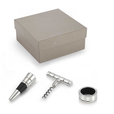Coffret Œnologie (Tire-bouchon + bouchon + anneau)