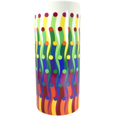 Tube vase Surface colorée B29