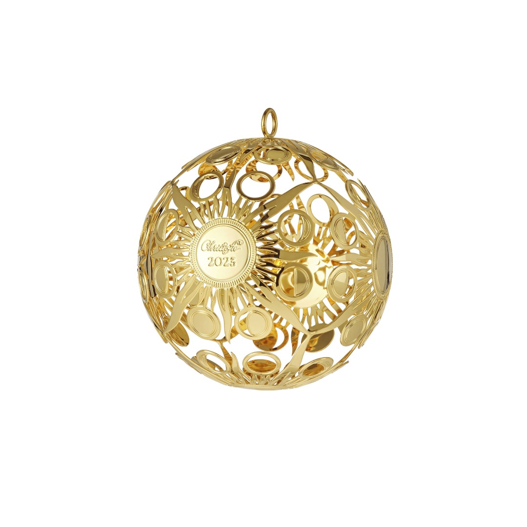 Gold Gilded Silver-Plated Ornament - 2023