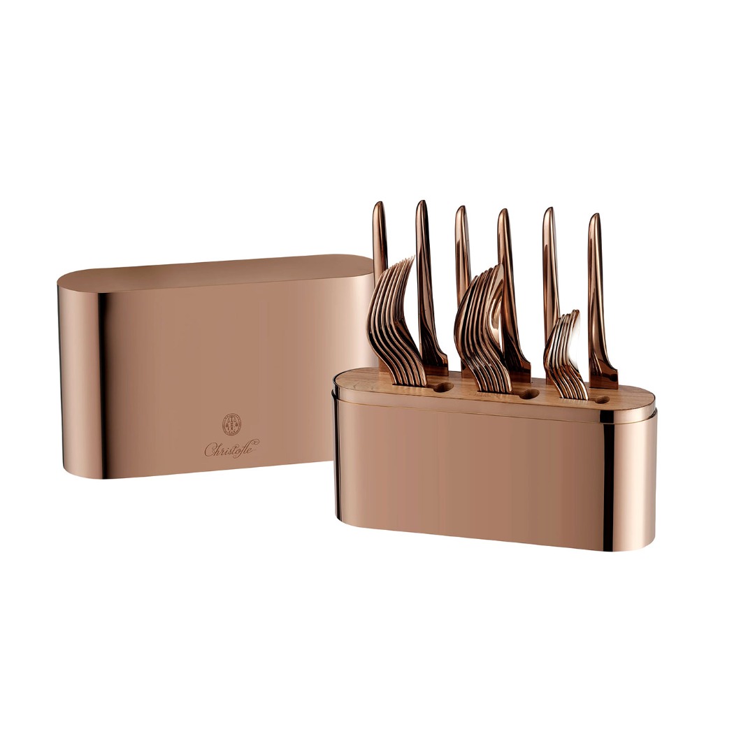 Copper stainless steel case - 24-piece stainless steel (sold empty)