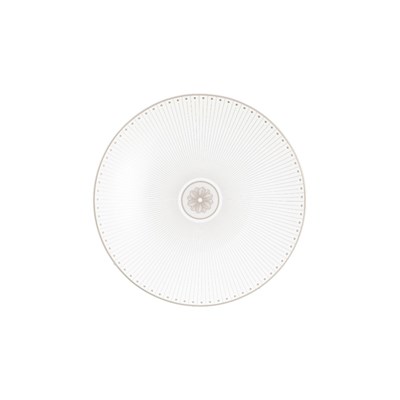 Porcelain dessert/salad plate platinum finish