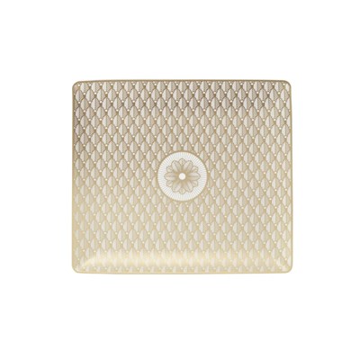 Plateau rectangulaire finition or