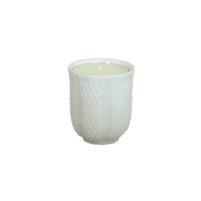 Scented candle kaolin white