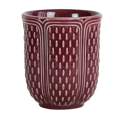 Tea cup burgendy