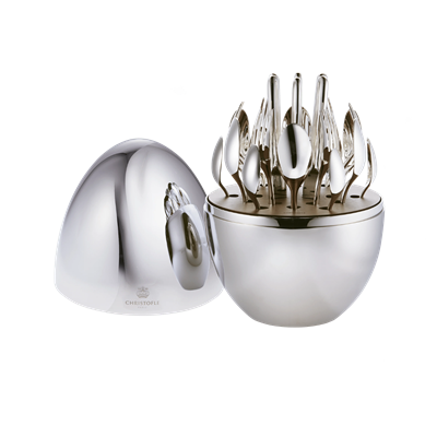 MOOD EASY - 24-Piece Silver Plated Flatware Set for 6 people