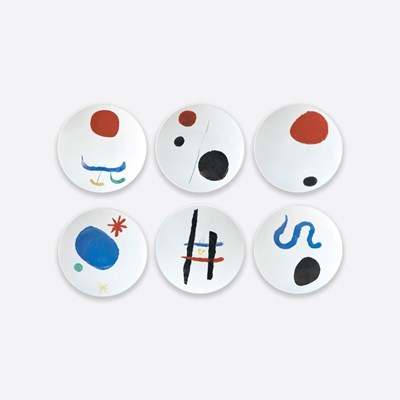 Coffret de 6 assiettes plates