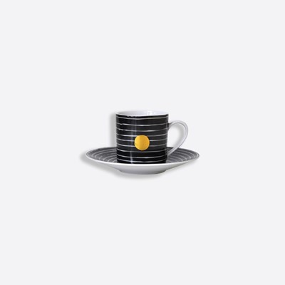 Set of espresso cup and saucer
