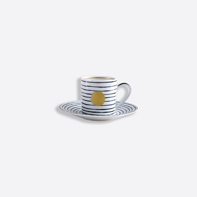 Set of espresso cup and saucer