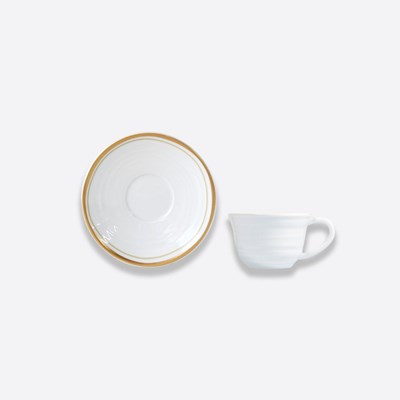 Set of espresso cup and saucer