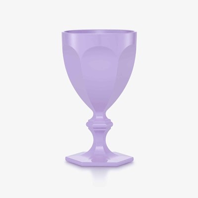 Verre à eau lilas