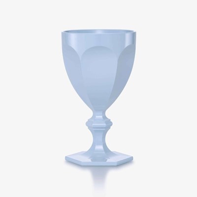 Verre à eau bleu ciel