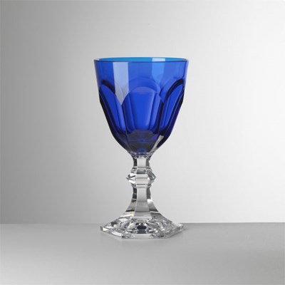 Water glass blue