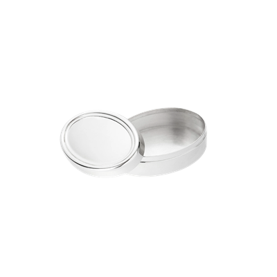 Silver-Plated mandorla trinket box