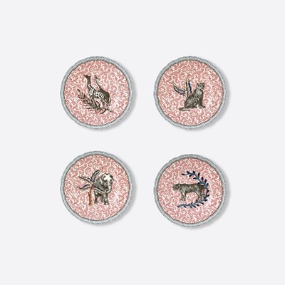 Set of 4 assorted salad plates