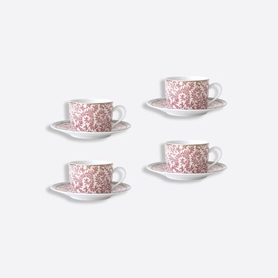 Coffret de 4 tasses et soucoupes thé