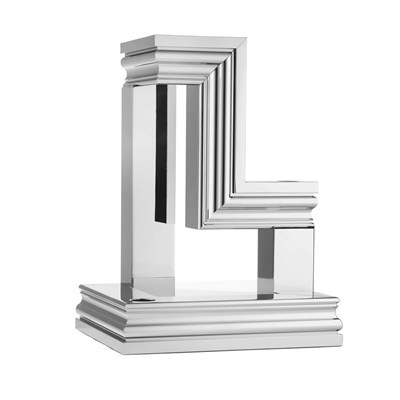 Candélabre chrome 3 bougies en aluminium