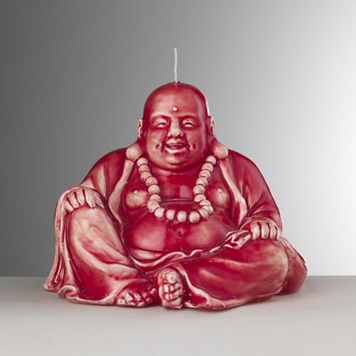 Buddha candle red