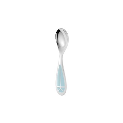 Cuillère naissance en métal argenté - Ice Blue