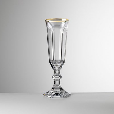 Flute clear gold thread