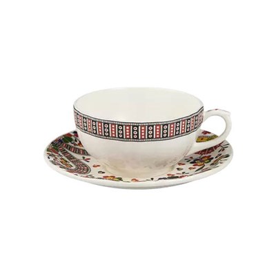 Set of 2 breakfast cups and saucers (per piece)