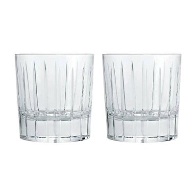 Set of 2 double old fashioned glasses