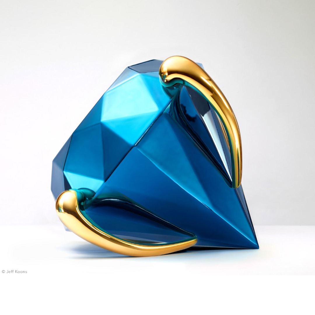 Diamond (Blue) Jeff Koons - Bernardaud