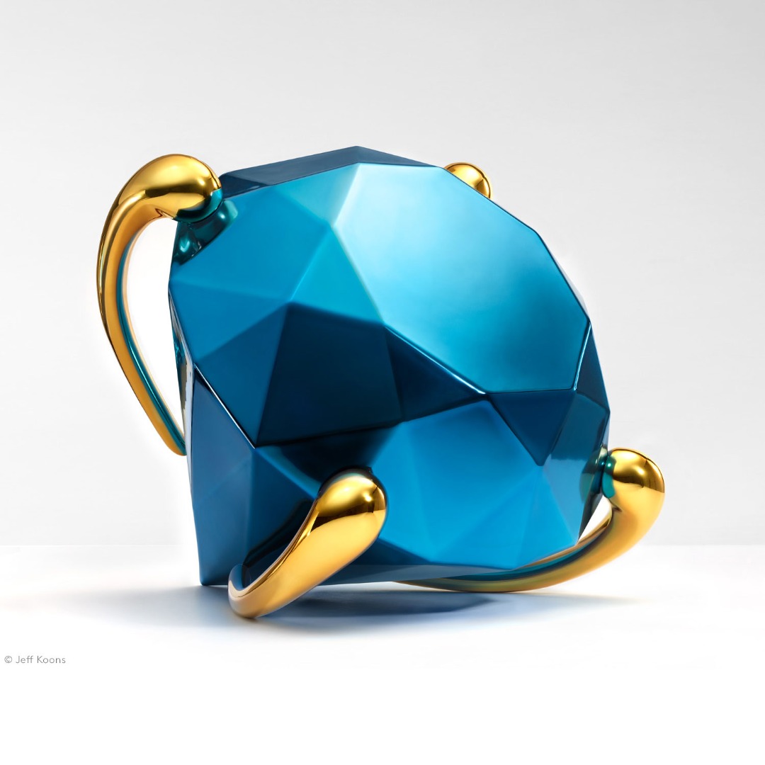 Diamond (Blue) Jeff Koons - Bernardaud