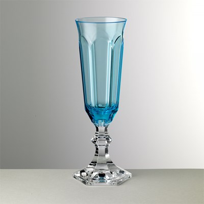 Flûte champagne turquoise