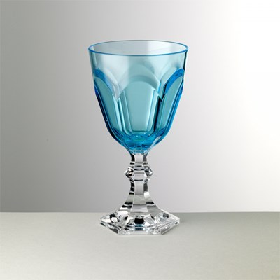 Verre à eau turquoise