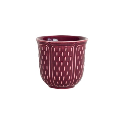 Espresso cups burgendy