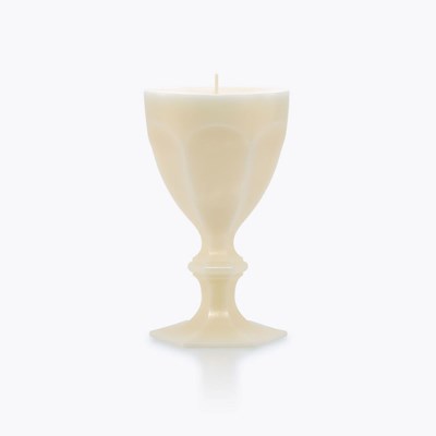 Bougie Verre Ivoire