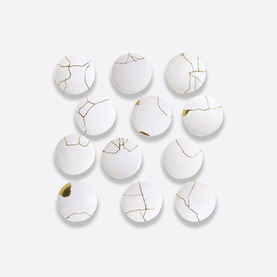 Coffret de 12 assiettes à dîner assorties
