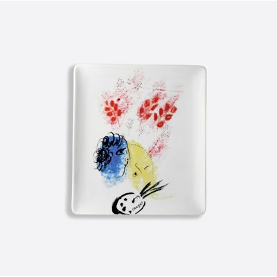 Tray double face blue and yellow