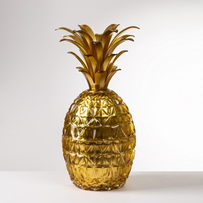 Ice bucket pineapple gold leaf gold