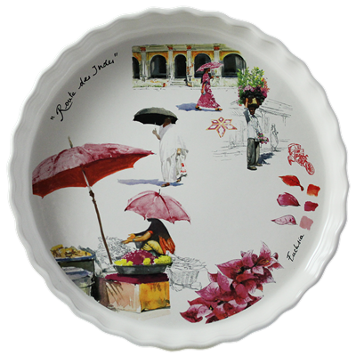 Pie dish quicheform