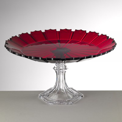 Stand de gâteaux rouge