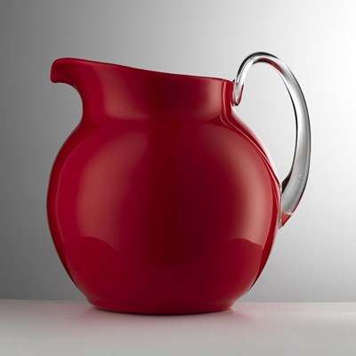 Enamel pitcher red