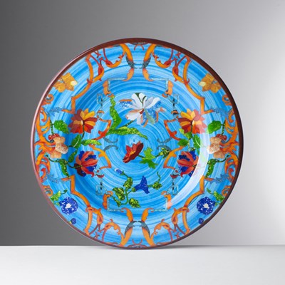 Fruit plate turquoise