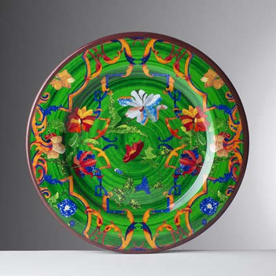 Dinner plate green