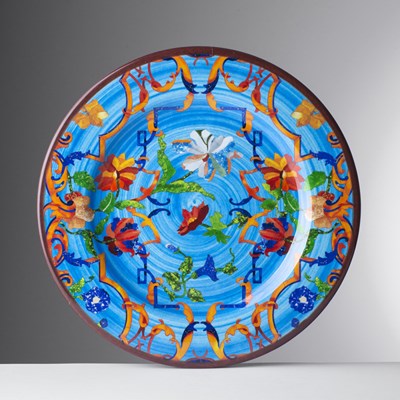 Dinner plate turquoise