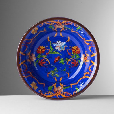 Soup plate blue