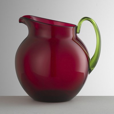 Pitcher ruby and green