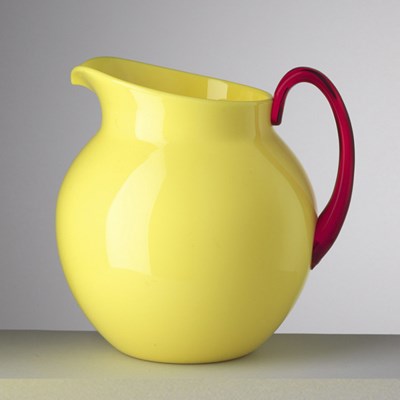 Pitcher solid yellow and red