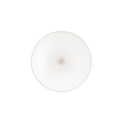 Porcelain dessert/salad plate platinum finish