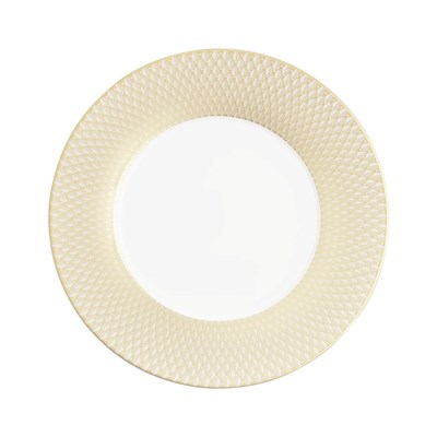 Porcelain underplate gold finish