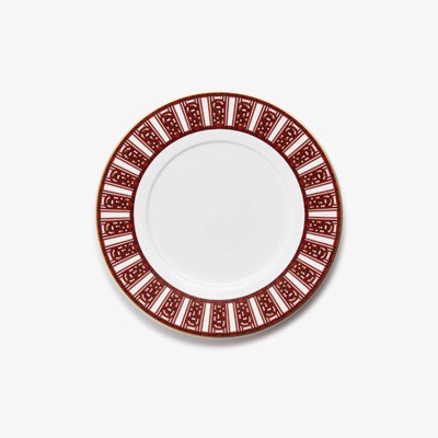 Set of 2 dessert plates red (per piece)