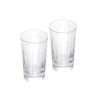Set of 2 highball crystal glasses