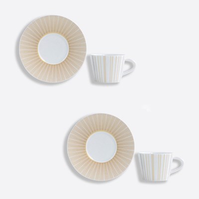 Coffret de 2 tasses et soucoupes à café
