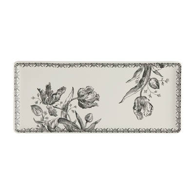 Oblong serving tray