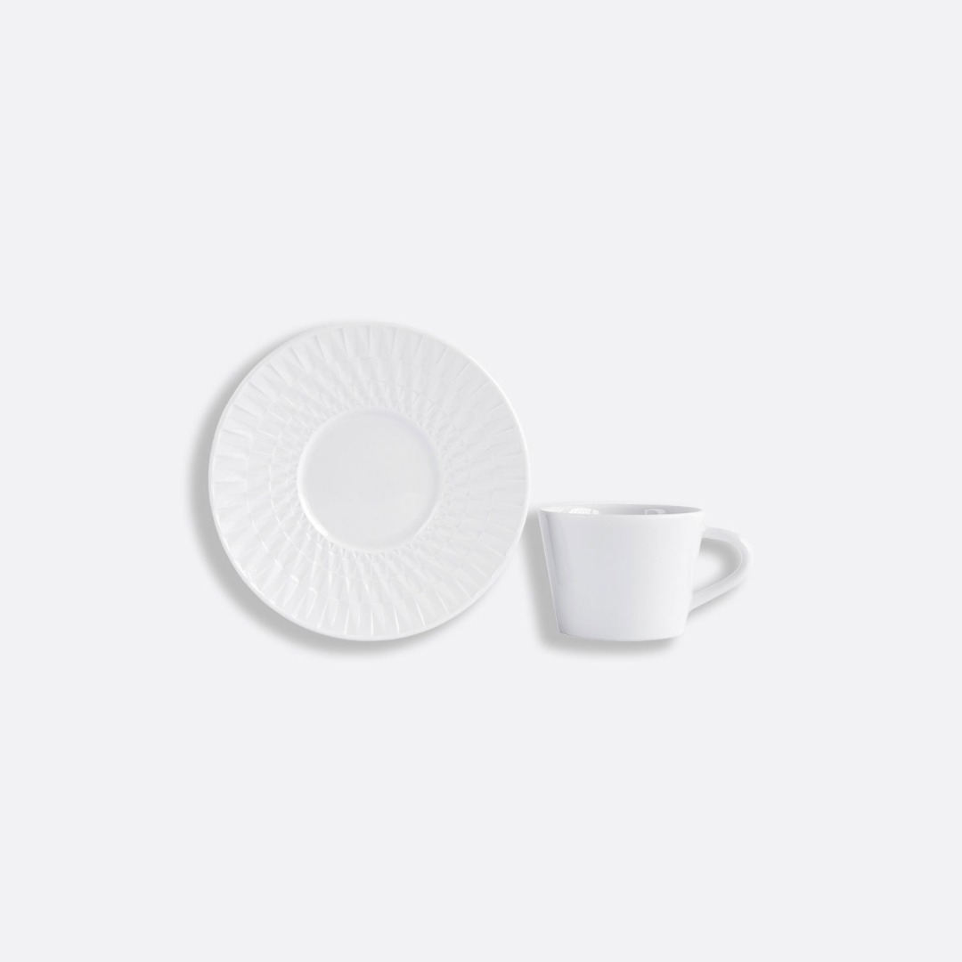 Set of espresso cup and saucer